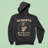 Alberta Built By Grit Not Grants Skull Hoodie