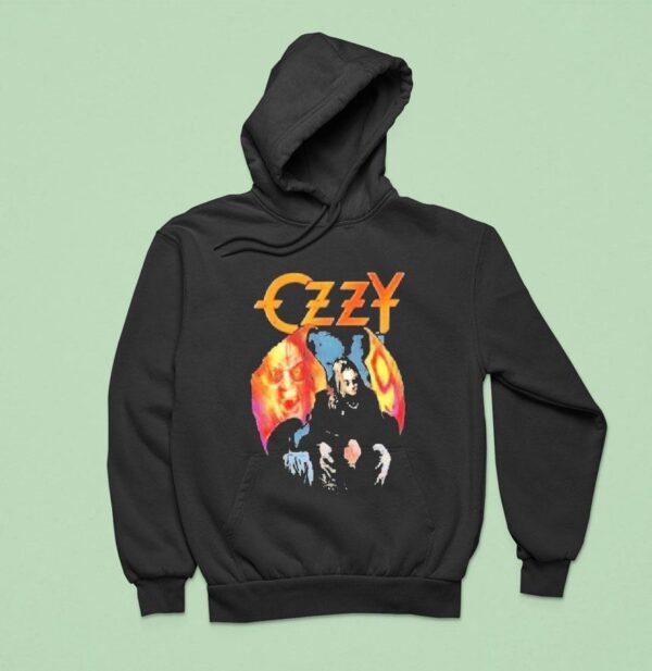 Alice Cooper Wearing Ozzy Osbourne Patient No Wings Hoodie