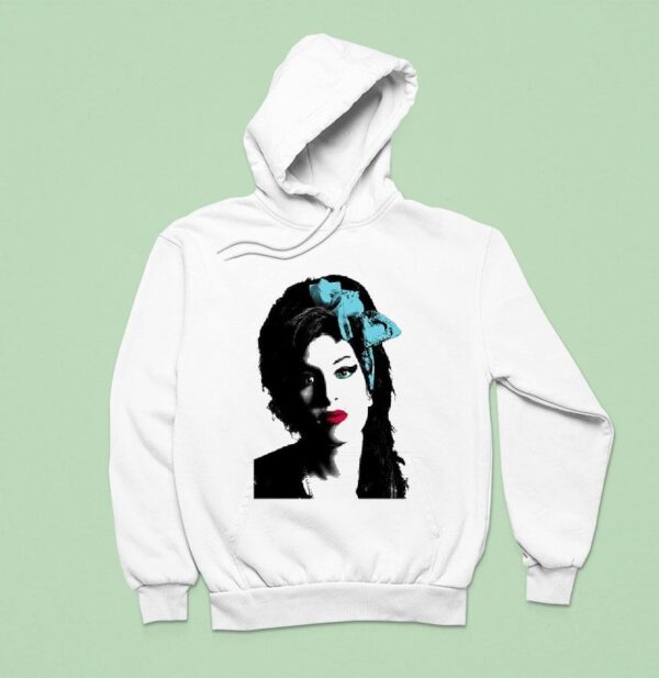 Amy Winehouse Portrait Photo Hoodie