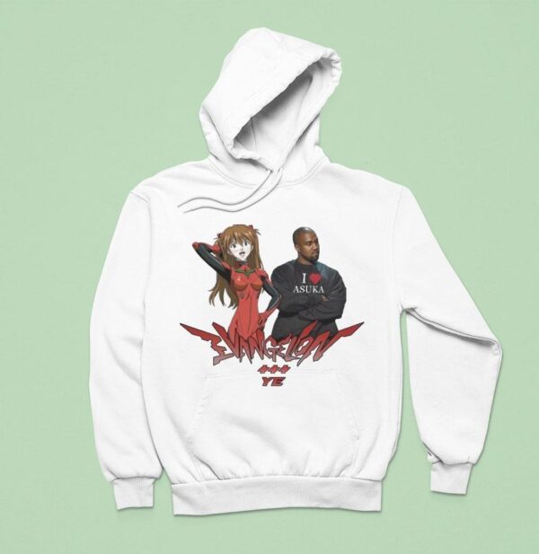 Asuka Langley Soryu X Kanye West I Love Asuka Ye Hoodie