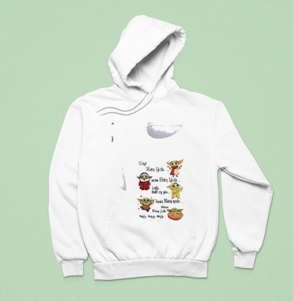 Baby Yoda Soft Baby Yoda Warm Baby Yoda Little Ball Of Fun Happy Baby Yoda Hoodie