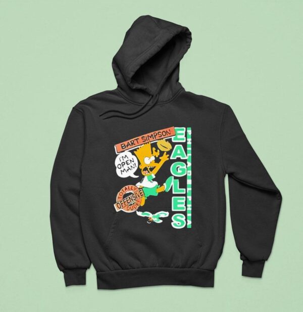 Bart Simpson Eagles Nfl Hoodie