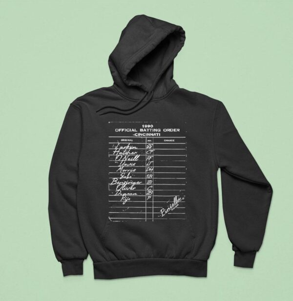Batting Order Cincinnati Reds Hoodie