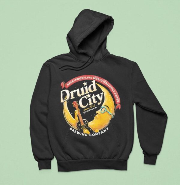 Beer Food Live Music Friendly Facis Druid City Hoodie