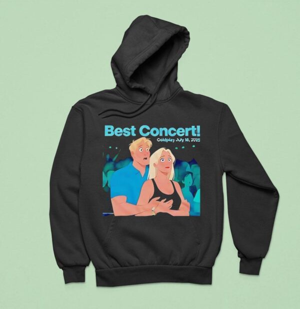Best Concert Coldplay Kiss Cam Concert Meme Hoodie
