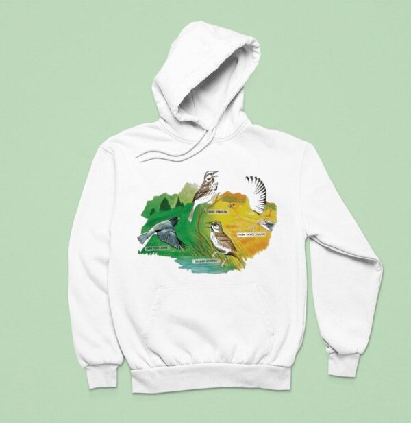 Bird Collective Birders Week Sparrows Hoodie