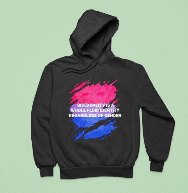 Bisexuality Is A Whole Fluid Identity Regardless Of Gender Hoodie