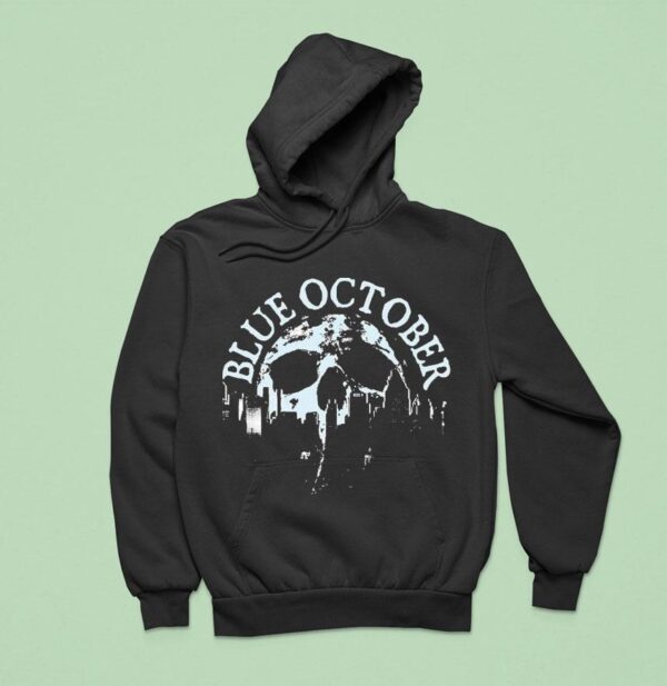 Blue October Skull Skyline Spring Tour Hoodie
