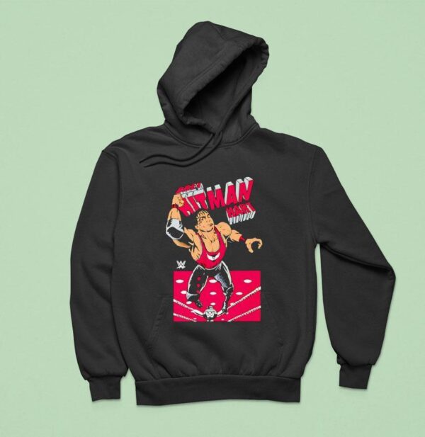 Bret Hart Hitman Wwe Cartoon Hoodie
