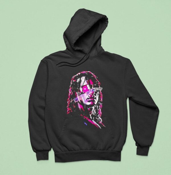 Bret Hart The Hitman Face Graphic Hoodie