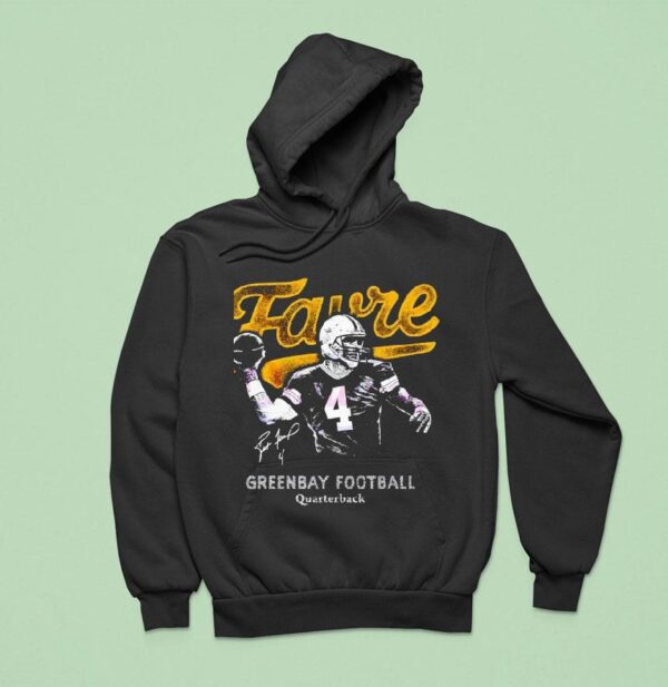 Brett Favre Green Bay Football Quarterback Signature Hoodie