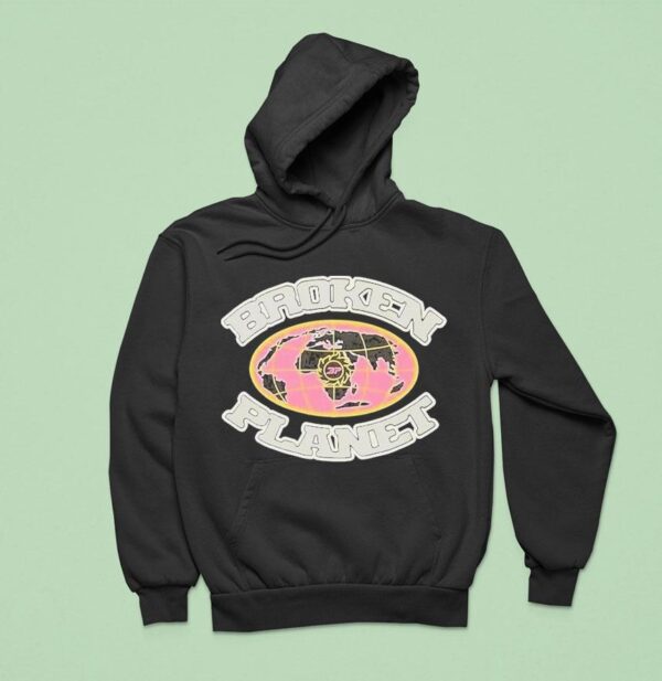 Broken Planet Grid Globe Hoodie