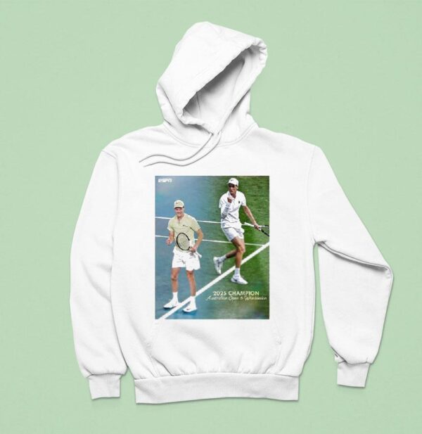 Carlos Alcaraz Australian Open And Wimbledon Jannik Sinner Defeats Defending Wimbledon Champion Hoodie