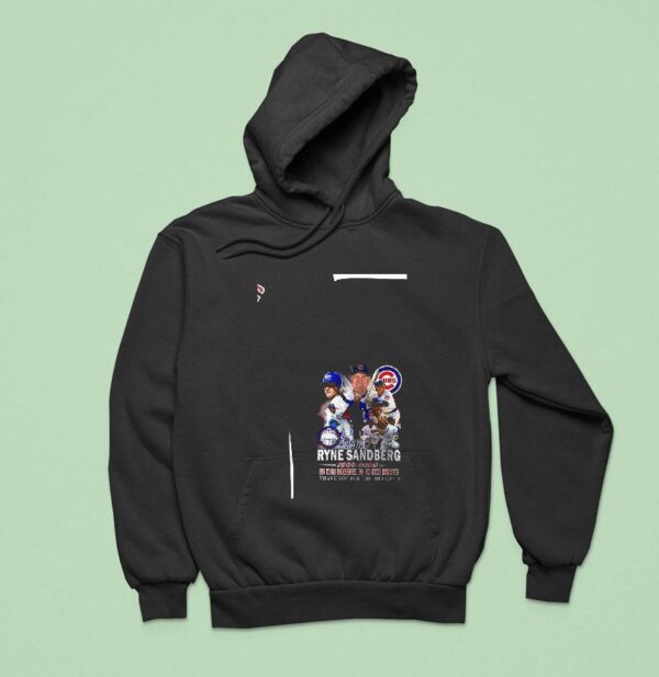 Chicago Cubs Ryne Sandberg Will Forever Be In Our Hearts Signature Hoodie