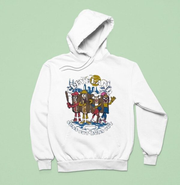 Cleveland Suns Out Buns Out Hot Dog Race Hoodie