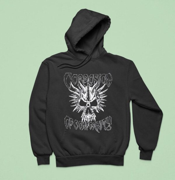 Corrosion Of Conformity Old School Skull Hoodie