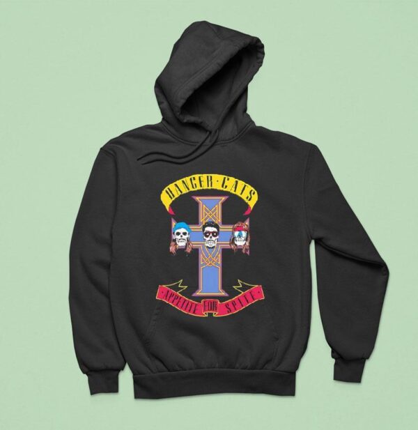 Danger Cats Appetite For Spite Skulls Hoodie