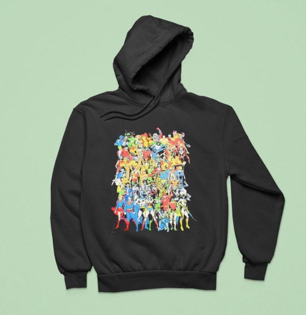 Dc Comics Super Power Characters Hoodie