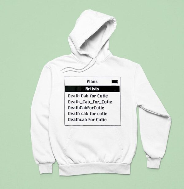 Death Cab For Cutie Ipod Hoodie