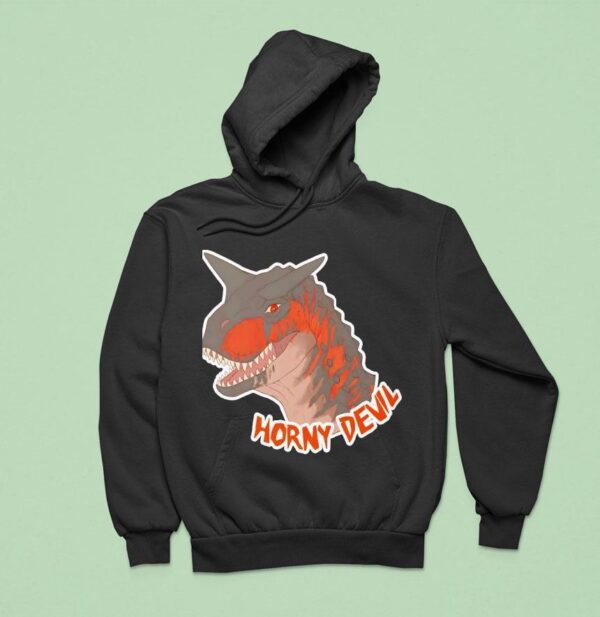 Dinosaur Carnotaurus Horny Devil Hoodie