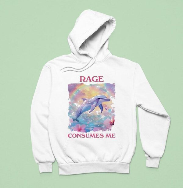 Dolphin Rage Consumes Me Hoodie