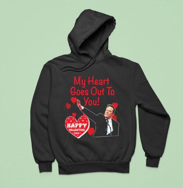 Elon Musk My Heart Goes Out To You Happy Valentine Day Hoodie