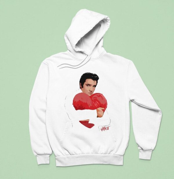 Elvis Presley Love Hug Hear Hoodie