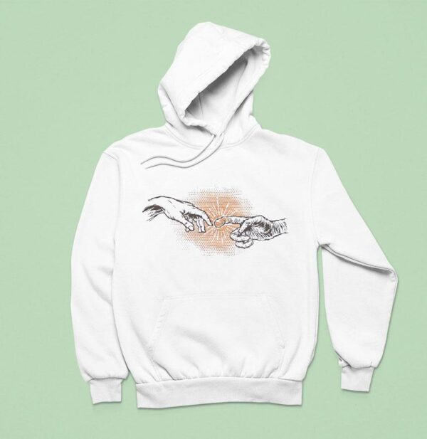 Et The Extra Terrestrial And The Creation Of Adam Hoodie