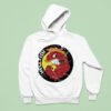 Flying Hellfish Smoking Logo Retro Hoodie