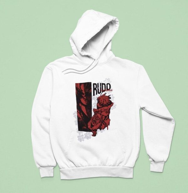 Gachiakuta Rudo Red Panel Hoodie