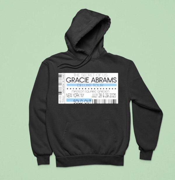 Gracie Abrams The Secret Of Us Deluxe Tour New York July Msg Hoodie