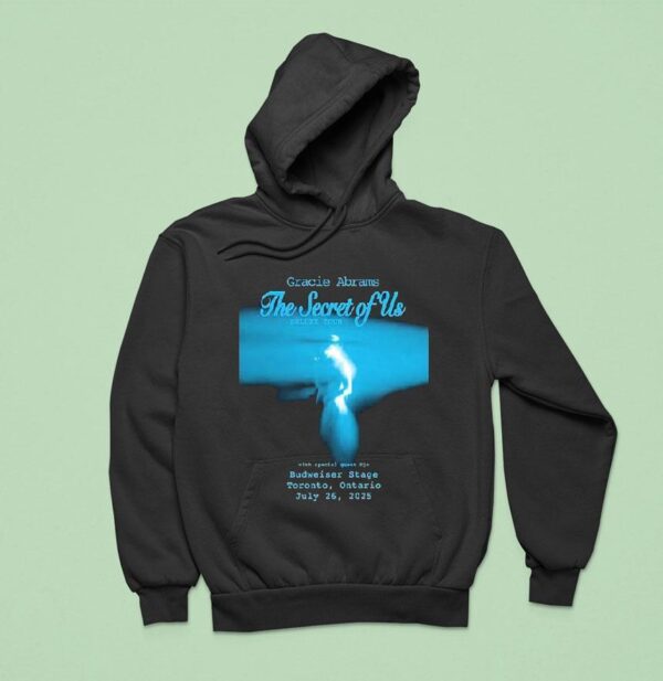 Gracie Abrams Tour At Budweiser Stage In Toronto Ontario On July With Blue Spotlight Photography Aesthetic Hoodie