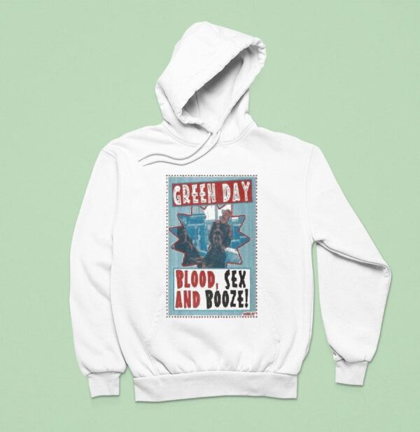 Green Day Blood And Sex Booze Hoodie