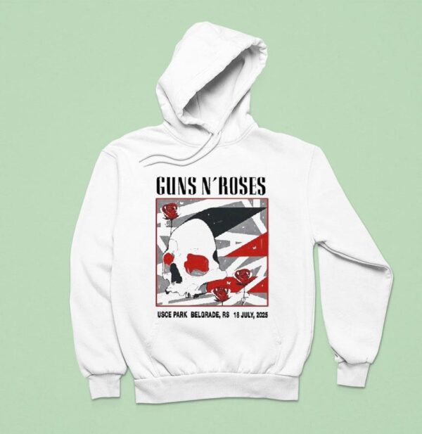 Guns N Roses Belgrade Rs Usce Park July Hoodie