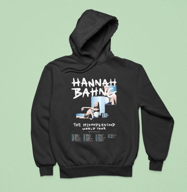 Hannah Bahng The Misunderstood World Tour Dates Hoodie