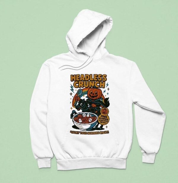 Headless Crunch Free Pumpkin Head Prize Inside Halloween Hoodie