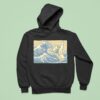 Hokusai S The Great Wave Off Kanagawa And The Hang Loose Hand Sign Hoodie
