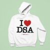 I Love Dsa New York City Democratic Socialists Of America Hoodie