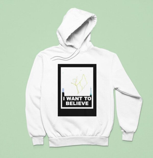 I Want To Believe Map Hoodie