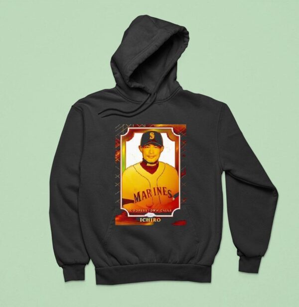 Ichiro Suzuki Black Seattle Mariners Mlb Hall Of Fame Cooperstown Calls Hoodie
