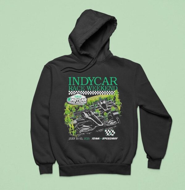 Indycar Race Weekend Tracks And Tractors July Iowa Sukup Hoodie