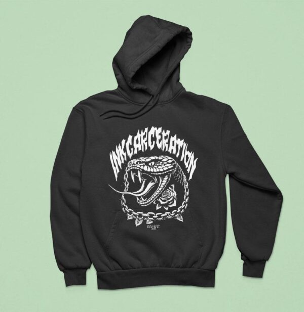 Inkcarceration Festival Spitting Venom In Mansfield Ohio On July Th Th Americas Rock And Metal Tattoo Hoodie