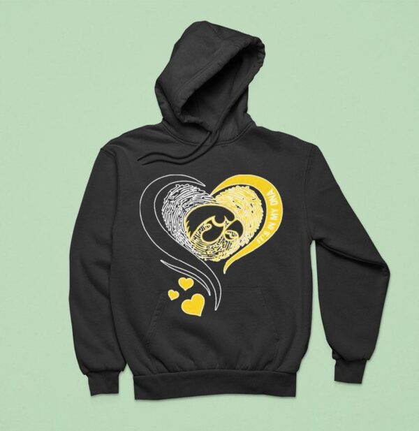 Iowa Hawkeyes It S In My Dna Fingerprint Hear Hoodie