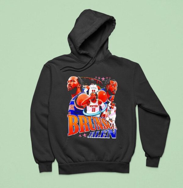 Jalen Brunson New York Knicks Vintage Basketball Ar Hoodie