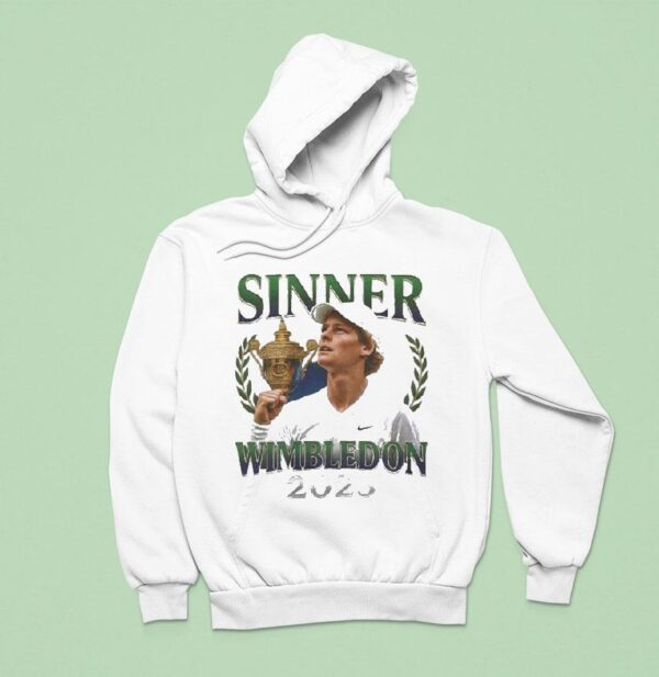 Jannik Sinner Wimbledon Trophy Hoodie