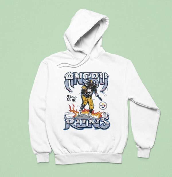Jerome Bettis Angry Runs Nfl Pittsburgh Slers Football Hoodie