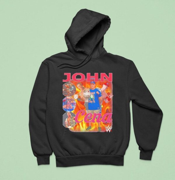John Cena Wwe Wrestler Burn Graphic Hoodie