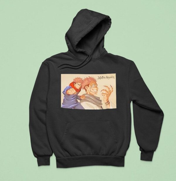 Jujutsu Kaisen Itadori Yujie Sukuna Finger Graphic Hoodie
