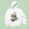King Arthur And Sir Bedevere As Lego Minifigs Running Away From The Killer Rabbit Of Caerbannog Hoodie