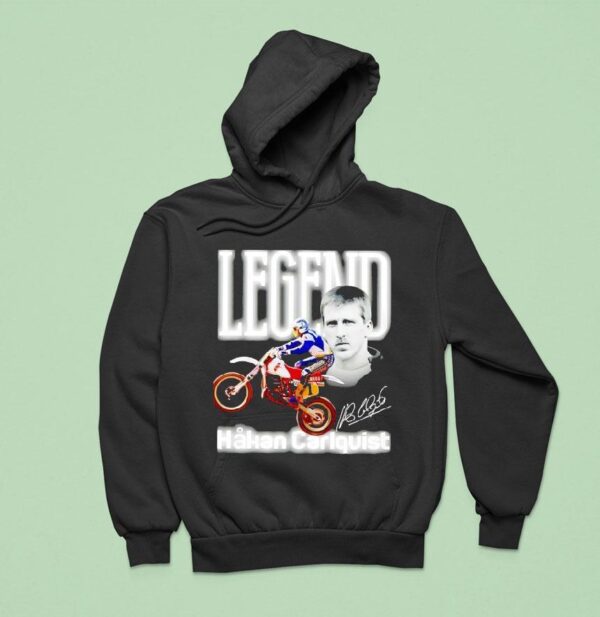 Legend Hakan Carlqvist Motocross World Championships Signature Hoodie